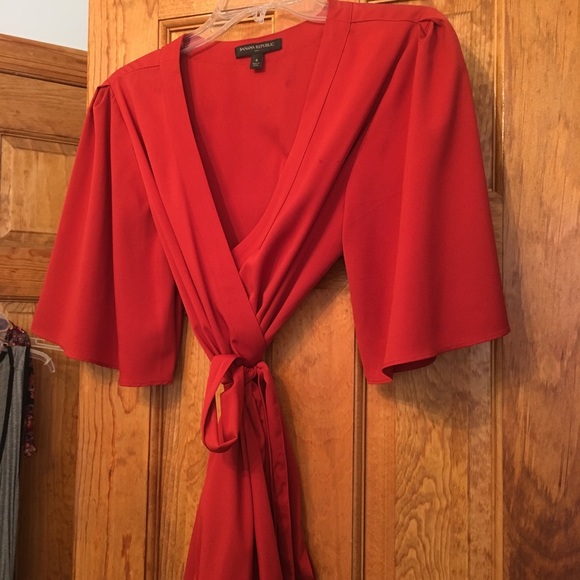 Banana Republic Dresses & Skirts - Burt orange wrap dress